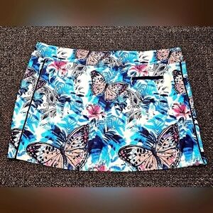 Coral Bay Butterfly Skort Skirt